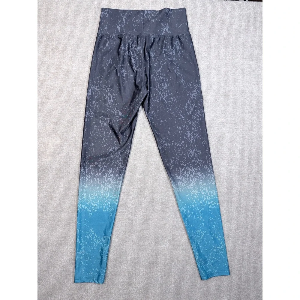 NFL Jacksonville Jaguars Zubaz Leggings Womens Large Ombre Teal Grey Athletic